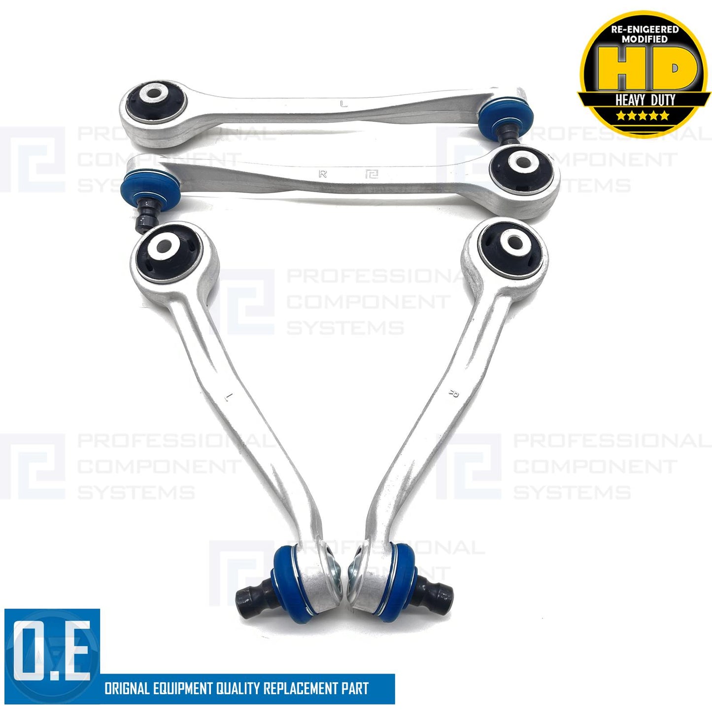 FOR AUDI A7 2010- FRONT UPPER LOWER SUSPENSION WISHBONE ARMS LINKS BALL JOINTS