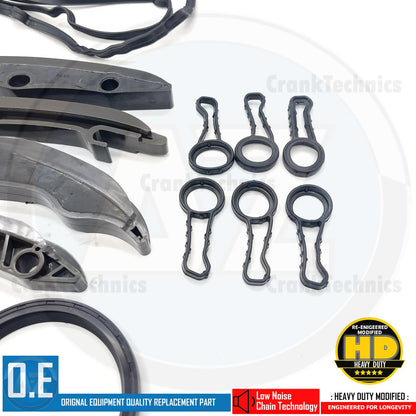 FOR BMW X6 30d E71 E72 UPPER LOWER DIESEL TIMING CHAIN OIL PUMP KIT N57 D30 A