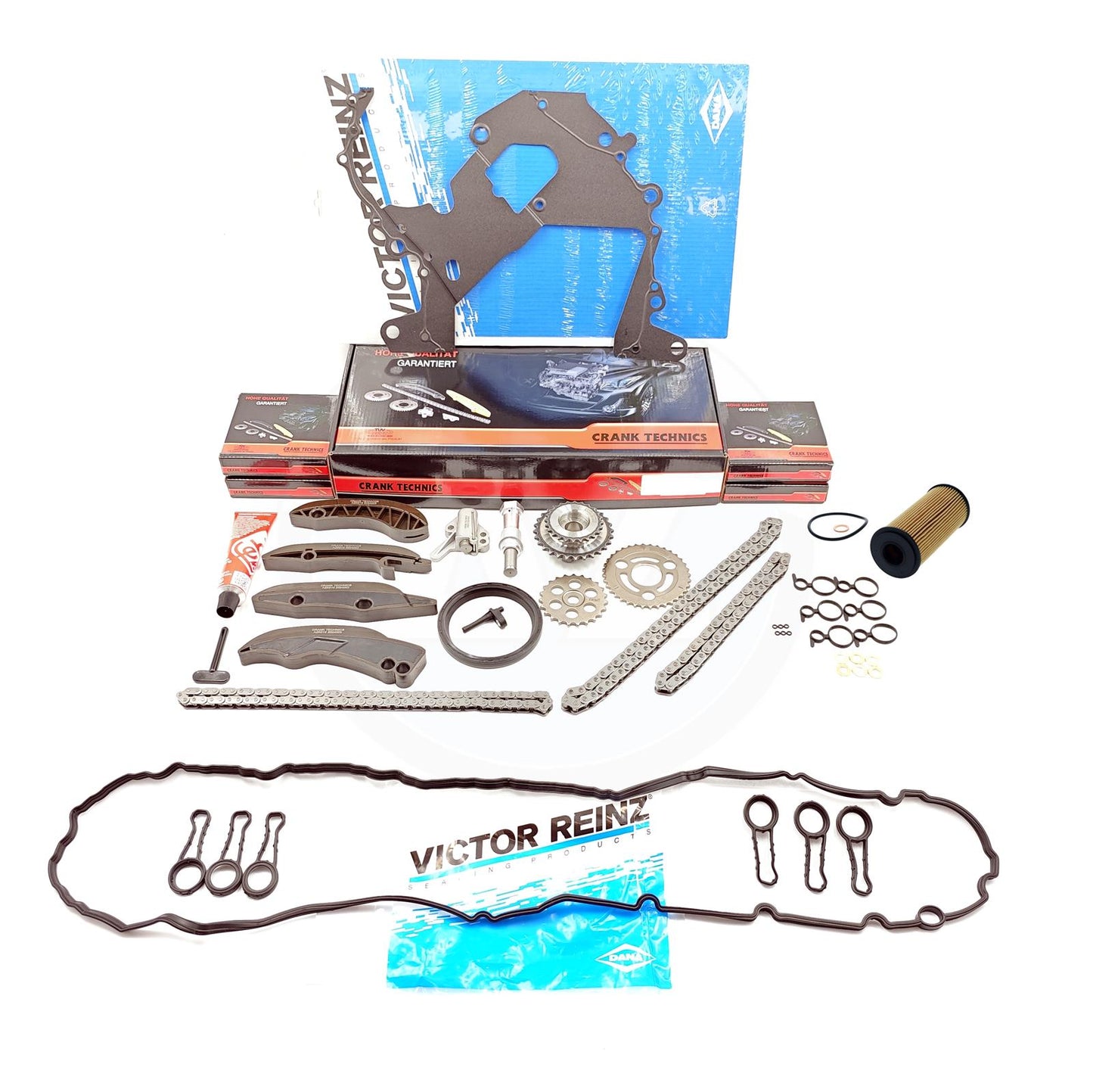 FOR BMW N57D30A N57D30B UPPER LOWER TIMING GUIDES CHAIN OIL PUMP OIL FILTER KIT