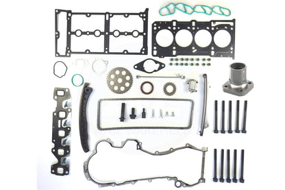 FOR FIAT PUNTO 1.3 D JTD 16V DIESEL TIMING CHAIN KIT HEAD GASKET SET BOLTS