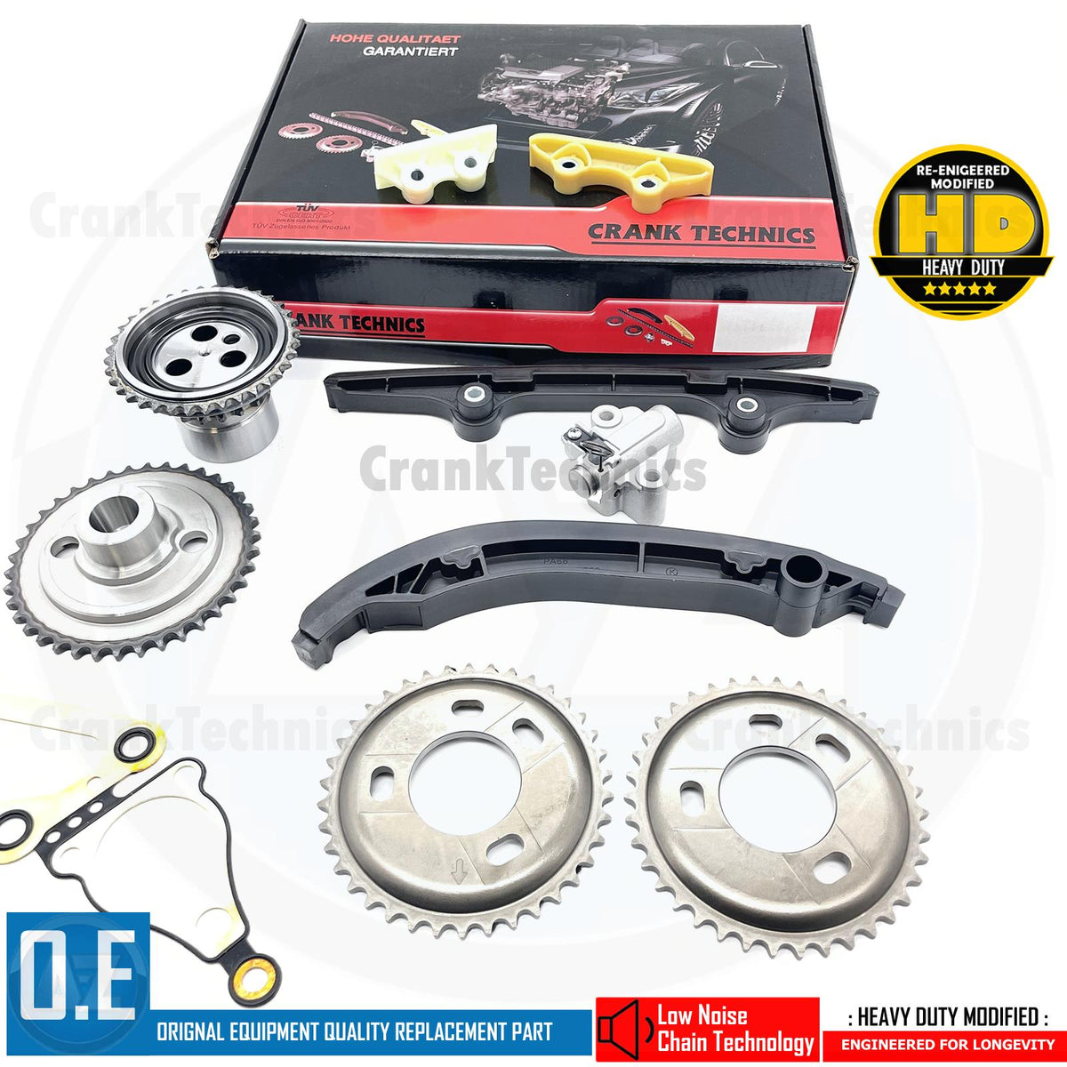 FITS FORD TRANSIT RANGER 2.2 TDCi RWD DIESEL ENGINE TIMING CHAIN KIT 1717658