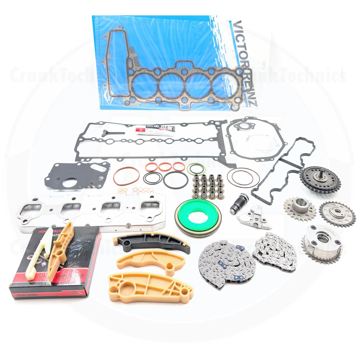 FOR RANGE ROVER EVOQUE 2.0 D TIMING CHAIN KIT VVT GEAR & GASKETS SET