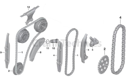 FOR BMW X1 X2 X3 X4 20i 25i 30i F39 F48 G01 G02 B48 UPPER LOWER TIMING CHAIN KIT