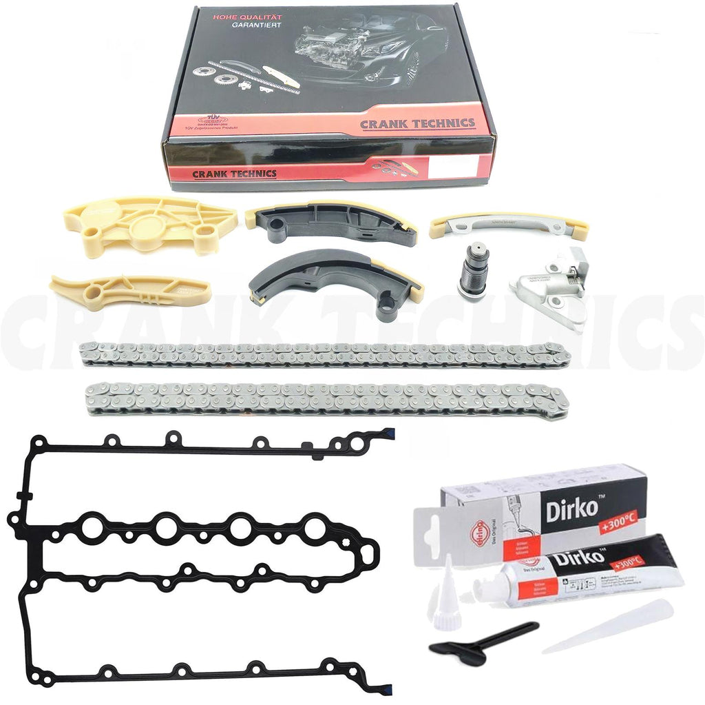 FOR JAGUAR LAND ROVER PT204 AJ20P4 UPPER LOWER TIMING CHAIN KIT & ROCKER GASKET