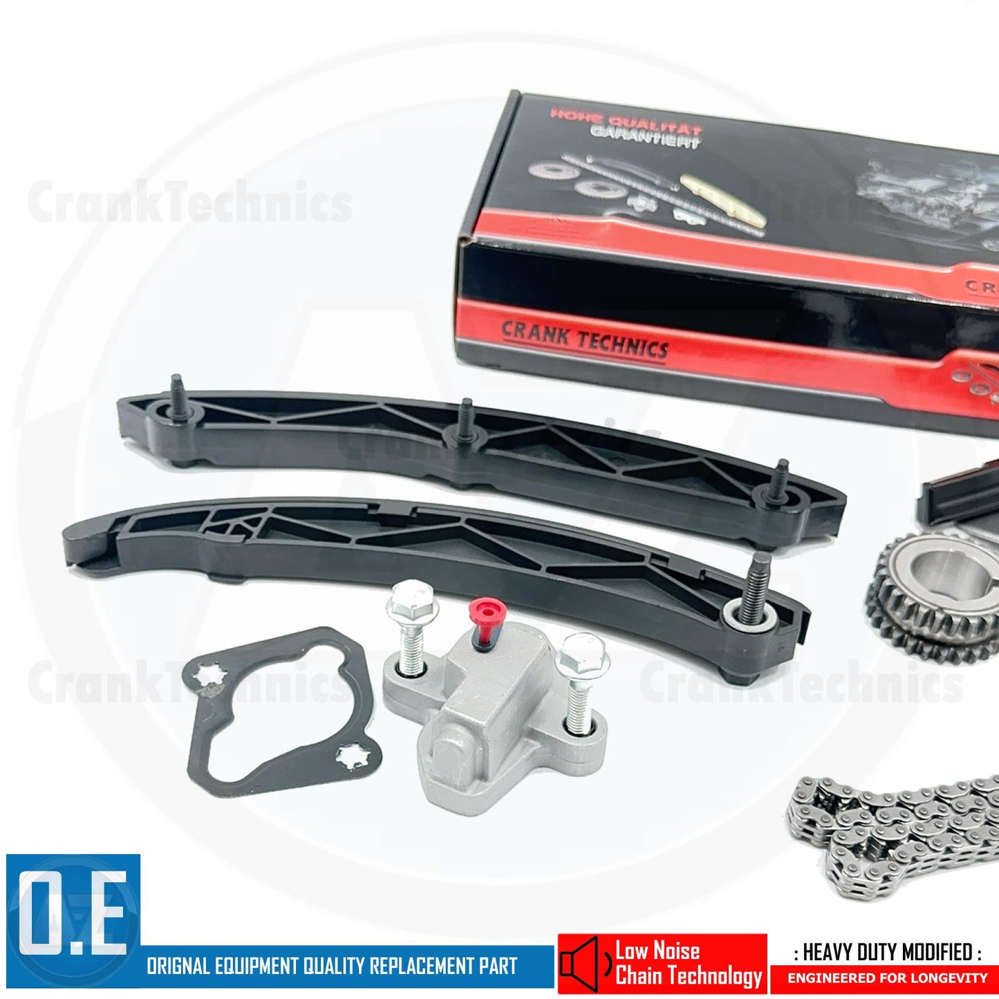 FOR OPEL VAUXHALL ASTRA (K) 1.4 B14XE CRANKTECHNICS TIMING CHAIN KIT AZK080