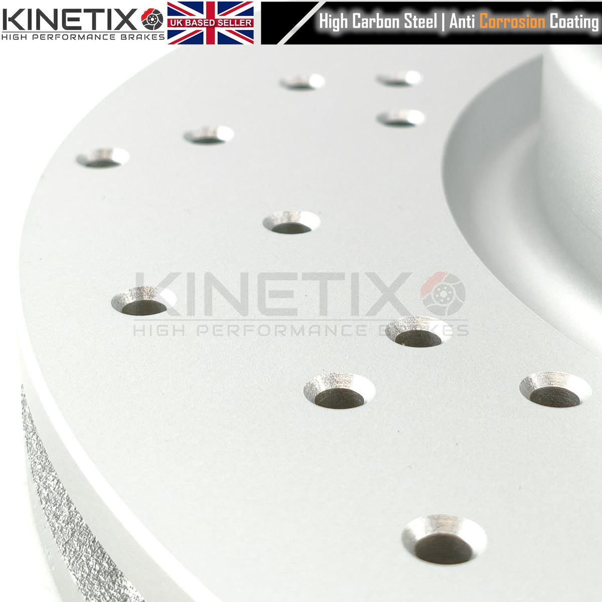 FOR BYD SEAL EV 2022- CROSS DRILLED FRONT BRAKE DISCS PADS 344mm X 28mm 1393332000 | EKEB3501111C