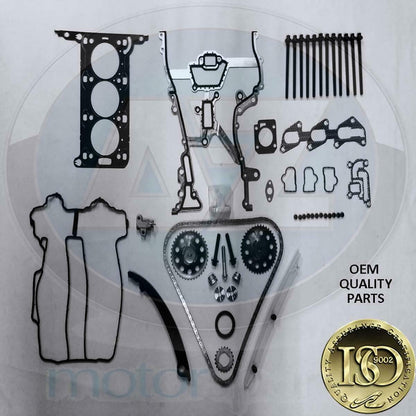 Agila Corsa 1.0 Z10XEP Twin port Engine Timing chain kit head gasket bolts new