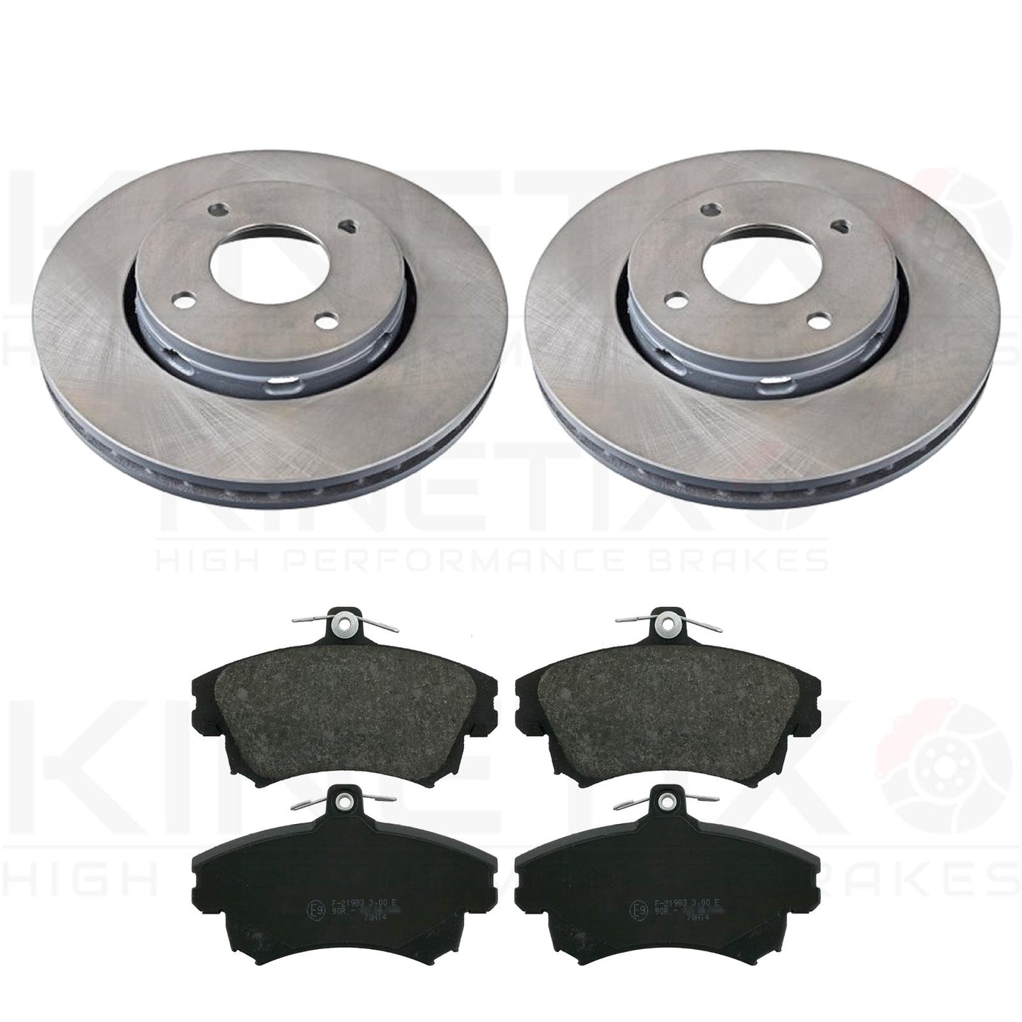 FOR SMART FORFOUR (454) 1.5 BRABUS 05-06 COATED FRONT BRAKE DISCS PADS 281mm
