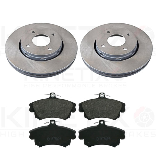 FOR SMART FORFOUR (454) 1.5 BRABUS 05-06 COATED FRONT BRAKE DISCS PADS 281mm