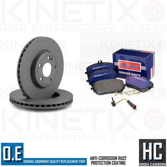 FOR MERCEDES A/B CLASS CLA GLA AMG SPORT FRONT BRAKE DISCS PADS SENSOR 305mm