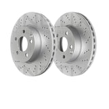 FOR LEXUS RC200t RC300 RC300h CROSS DRILLED FRONT BRAKE DISCS PADS 334mm