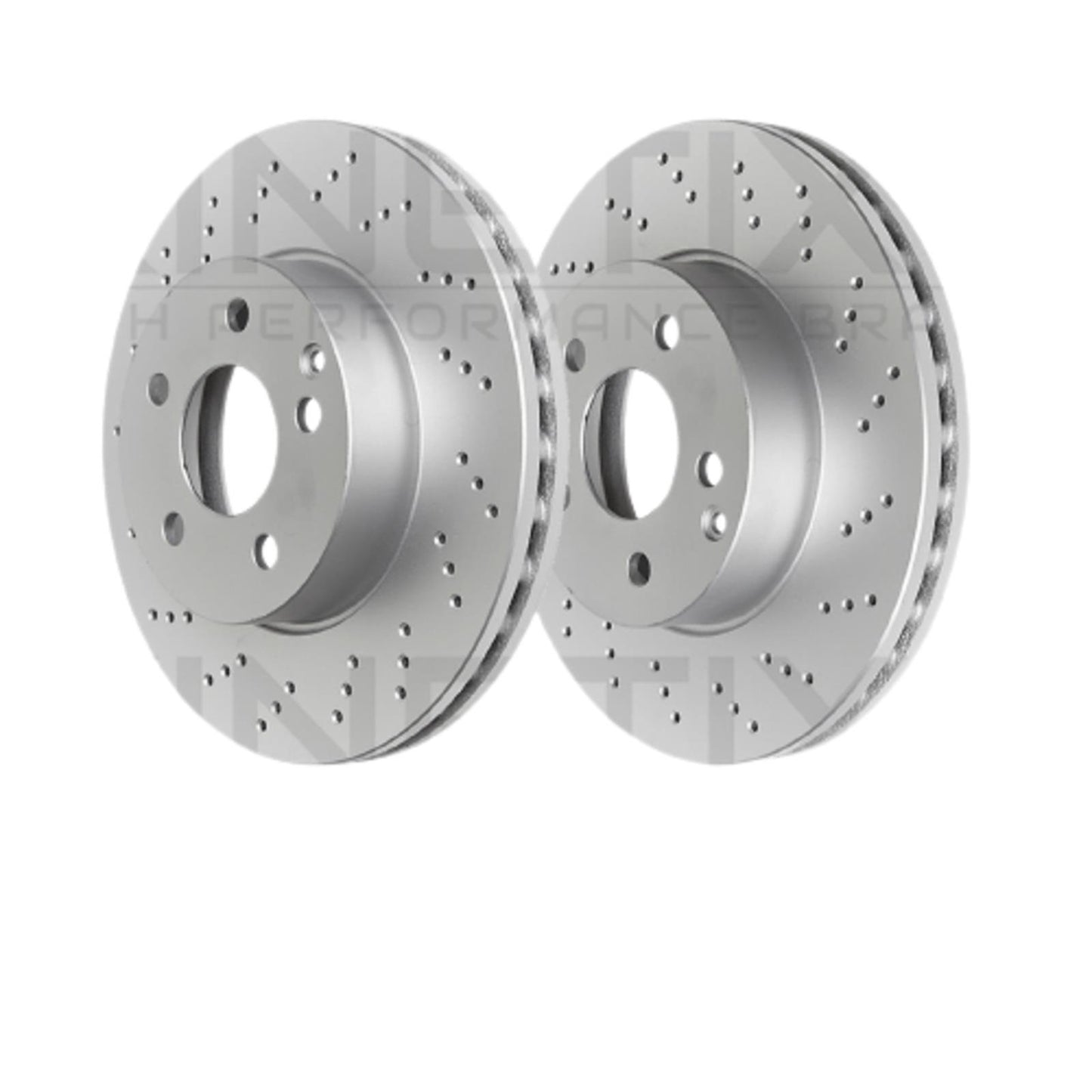 FOR LEXUS RC200t RC300 RC300h CROSS DRILLED FRONT BRAKE DISCS PAIR 334mm