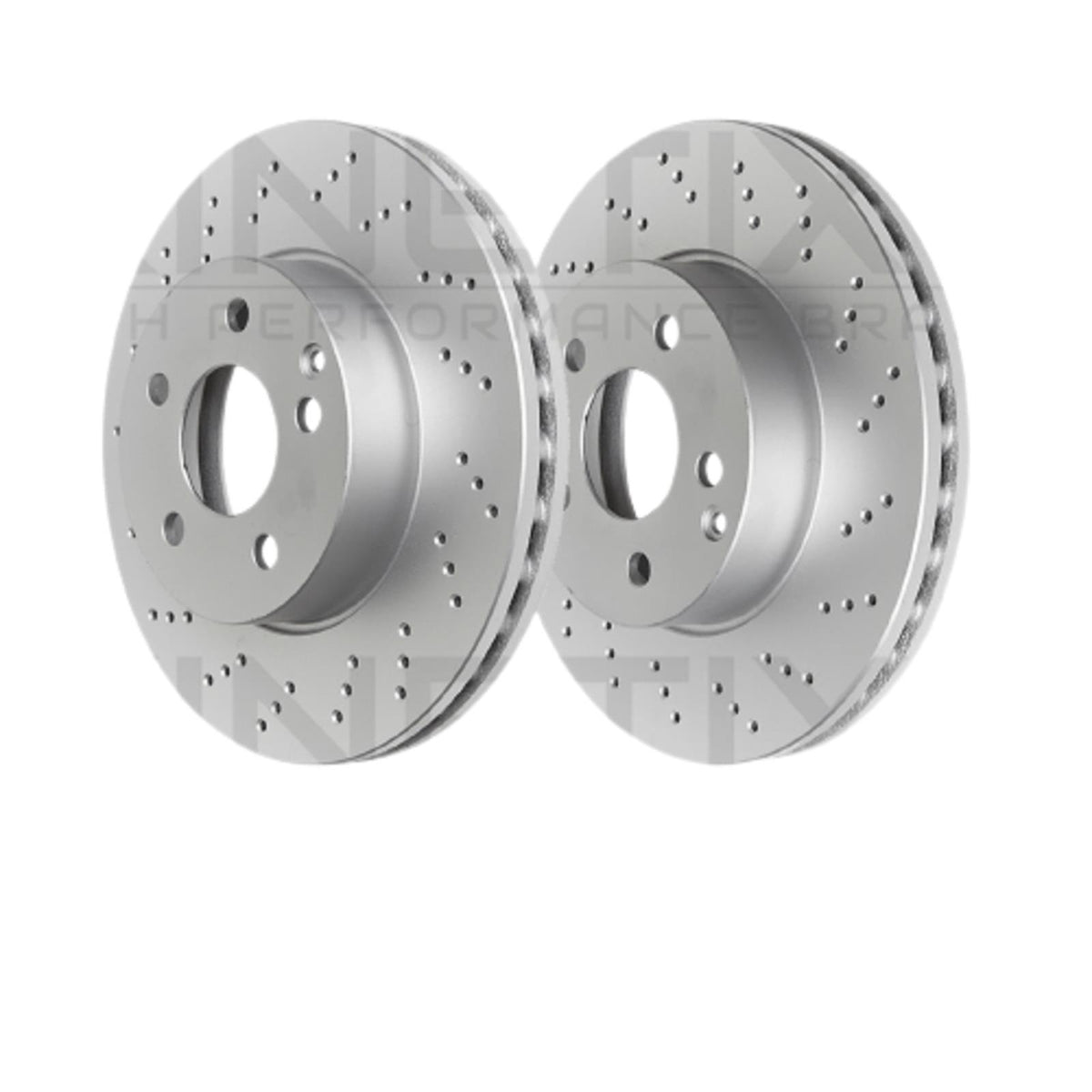FOR LEXUS RC200t RC300 RC300h CROSS DRILLED FRONT BRAKE DISCS PAIR 334mm