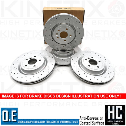 FOR AUDI A6 A7 A8 3.0 TDI FRONT REAR DRILLED PERFORMANCE BRAKE DISCS MINTEX PADS