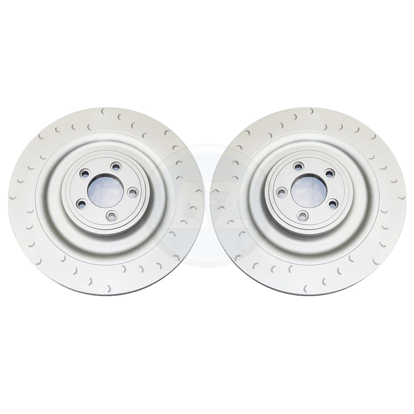 FOR JAGUAR XKR XKR-S 5.0 V8 REAR BRAKE DISCS 350mm PAIR (ALCON SETUP) 2006-