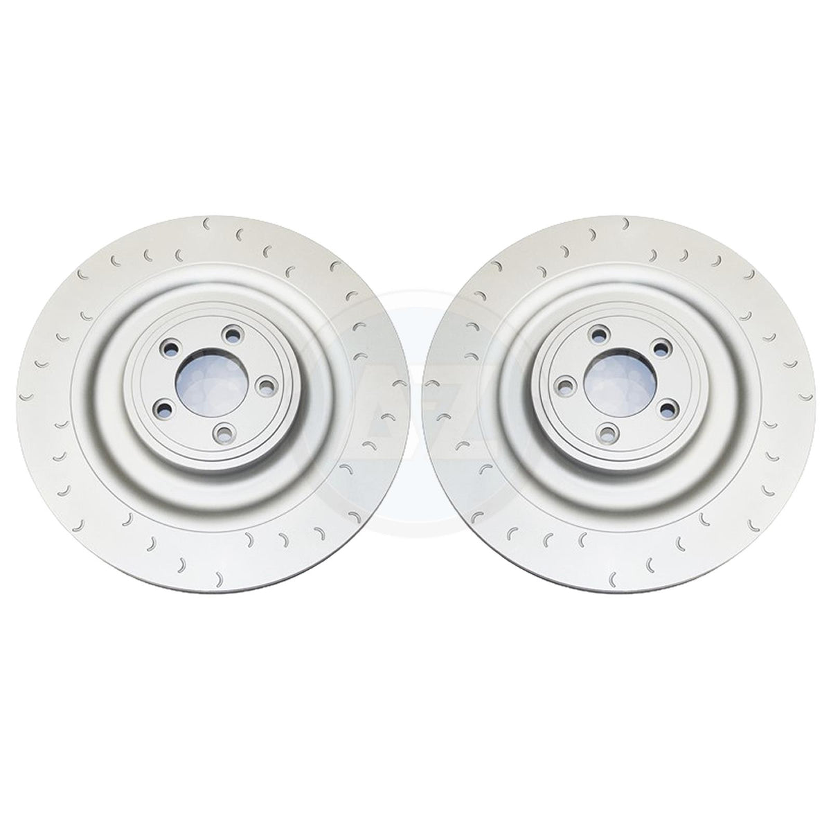 FOR JAGUAR XKR XKR-S 5.0 V8 REAR BRAKE DISCS 350mm PAIR (ALCON SETUP) 2006-