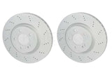 FOR MERCEDES G63 AMG 2018- DRILLED REAR BRAKE DISCS PAIR 370mm A4634230000