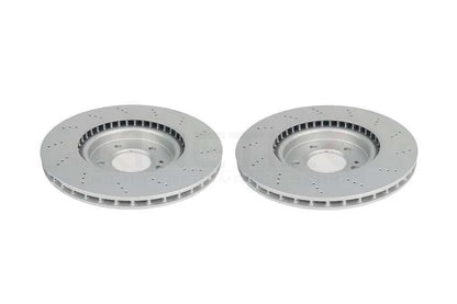 FOR MERCEDES G63 AMG 2018- DRILLED REAR BRAKE DISCS PAIR 370mm A4634230000