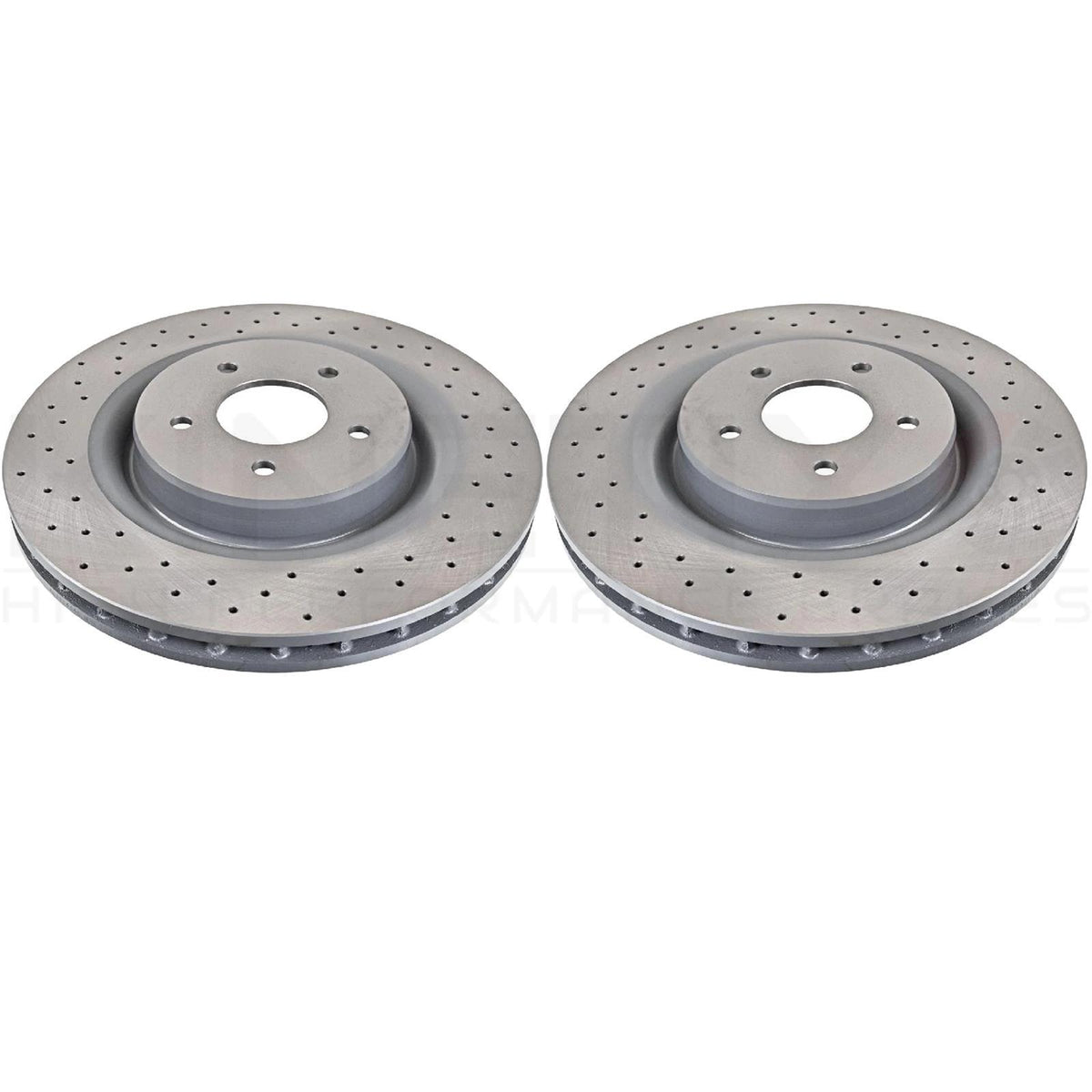 FOR MERCEDES E220d E300d E200 E300 E250 CROSS DRILLED FRONT BRAKE DISCS 330mm