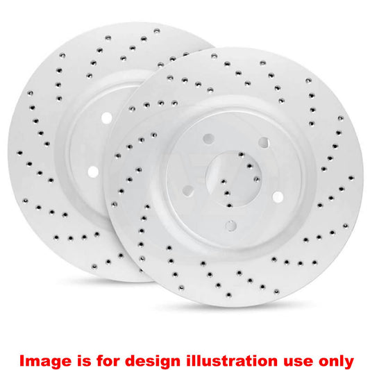 FOR PORSCHE CAYENNE 2.9S 3.0/4.0 TURBO REAR BRAKE DISCS PAIR 330mm 9Y0615601A
