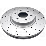 FOR MERCEDES X-CLASS X350d AMG FRONT DRILLED HIGH CARBON BRAKE DISCS PADS 320mm