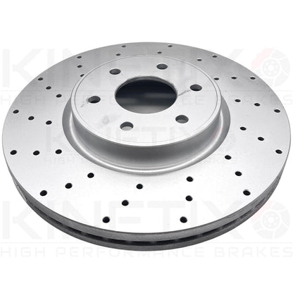 FITS MERCEDES X-CLASS 2017- FRONT DRILLED HIGH CARBON BRAKE DISCS PADS 320mm