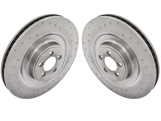 FOR JAGUAR 4.2 XK8 XKR FRONT C GROOVED BRAKE DISCS 400mm *FOR ALCON CALIPERS* x2
