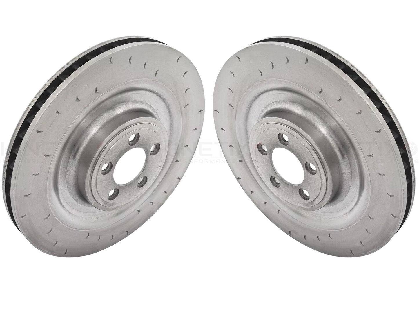 FOR JAGUAR 5.0 XKR FRONT C GROOVED BRAKE DISCS PAIR 400mm *FOR ALCON CALIPERS*