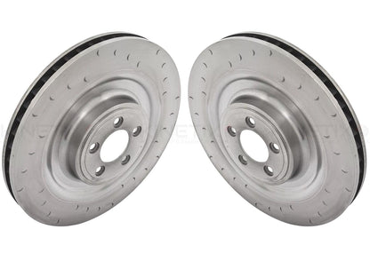 FOR JAGUAR 5.0 XKR-S FRONT C GROOVED BRAKE DISCS PAIR 400mm *FOR ALCON CALIPERS*