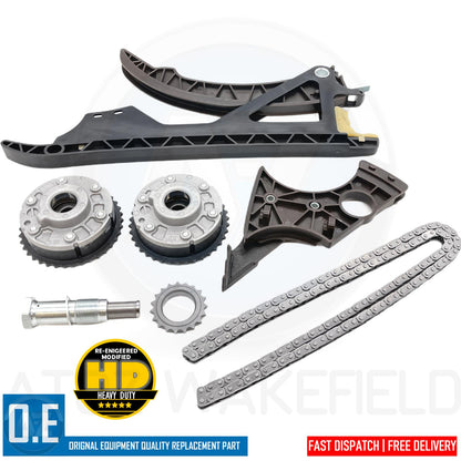 FOR BMW 116i 118i 120i 316i 318i 320i 520i TIMING CHAIN & VVT HUB GEARS KIT N43