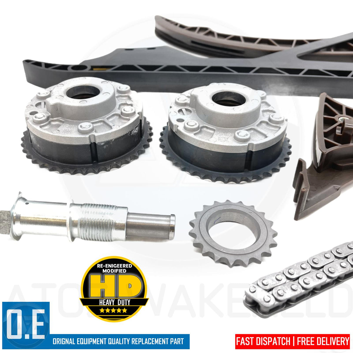 FOR BMW 116i 118i 120i 316i 318i 320i 520i TIMING CHAIN & VVT HUB GEARS KIT N43
