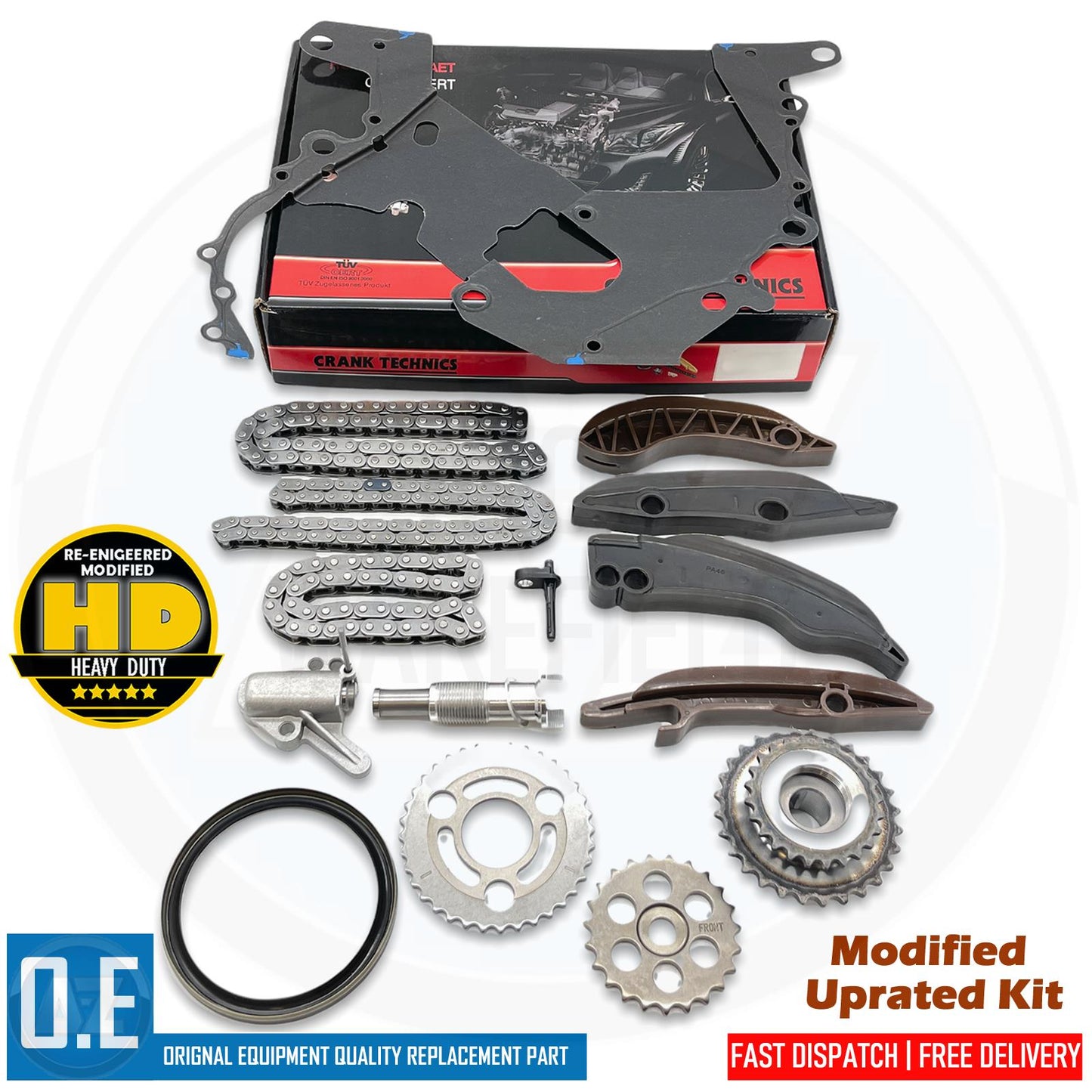 FOR BMW 330d 3.0d E90 UPPER LOWER DIESEL TIMING CHAIN OIL PUMP KIT N57D30A