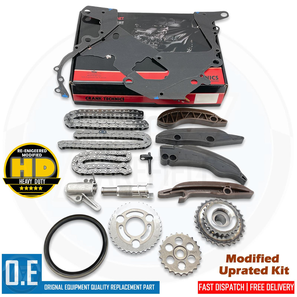 FOR BMW 330d 3.0d E93 UPPER LOWER DIESEL TIMING CHAIN OIL PUMP KIT N57D30A