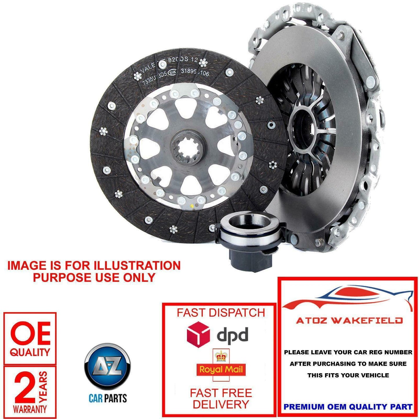 FOR BMW 3 E30 E36 316 318 316i 318i 5 E34 518 i 518i COUPE 3 PC CLUTCH KIT