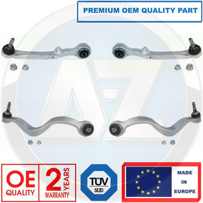 BMW 6 7 SERIES FRONT AXLE UPPER LOWER SUSPENSION WISHBONE TRACK CONTROL ARMS KIT