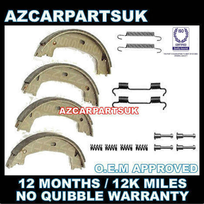 BMW E46 3 SERIES 316 318 320 323 325 Z4 E85 REAR HAND BRAKE SHOES + FITTING KIT