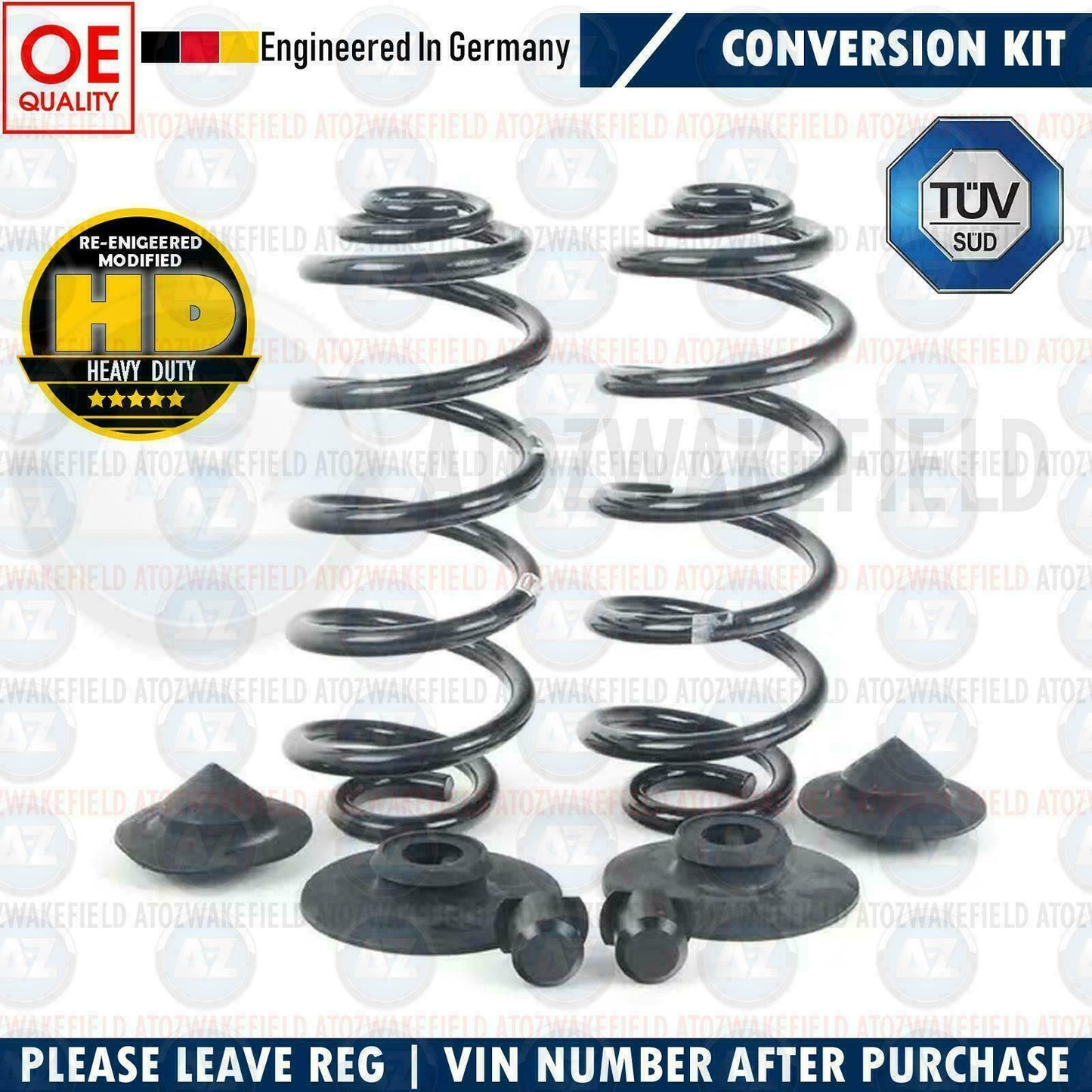 FOR BMW X5 E53 3.0 4.4 4.8 REAR SUSPENSION AIR BAG TO COIL SPRING CONVERSION KIT
