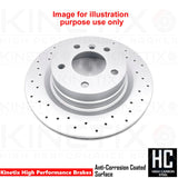FOR BMW 218d 220i F22 F23 M SPORT DRILLED FRONT REAR BRAKE DISCS MINTEX PADS