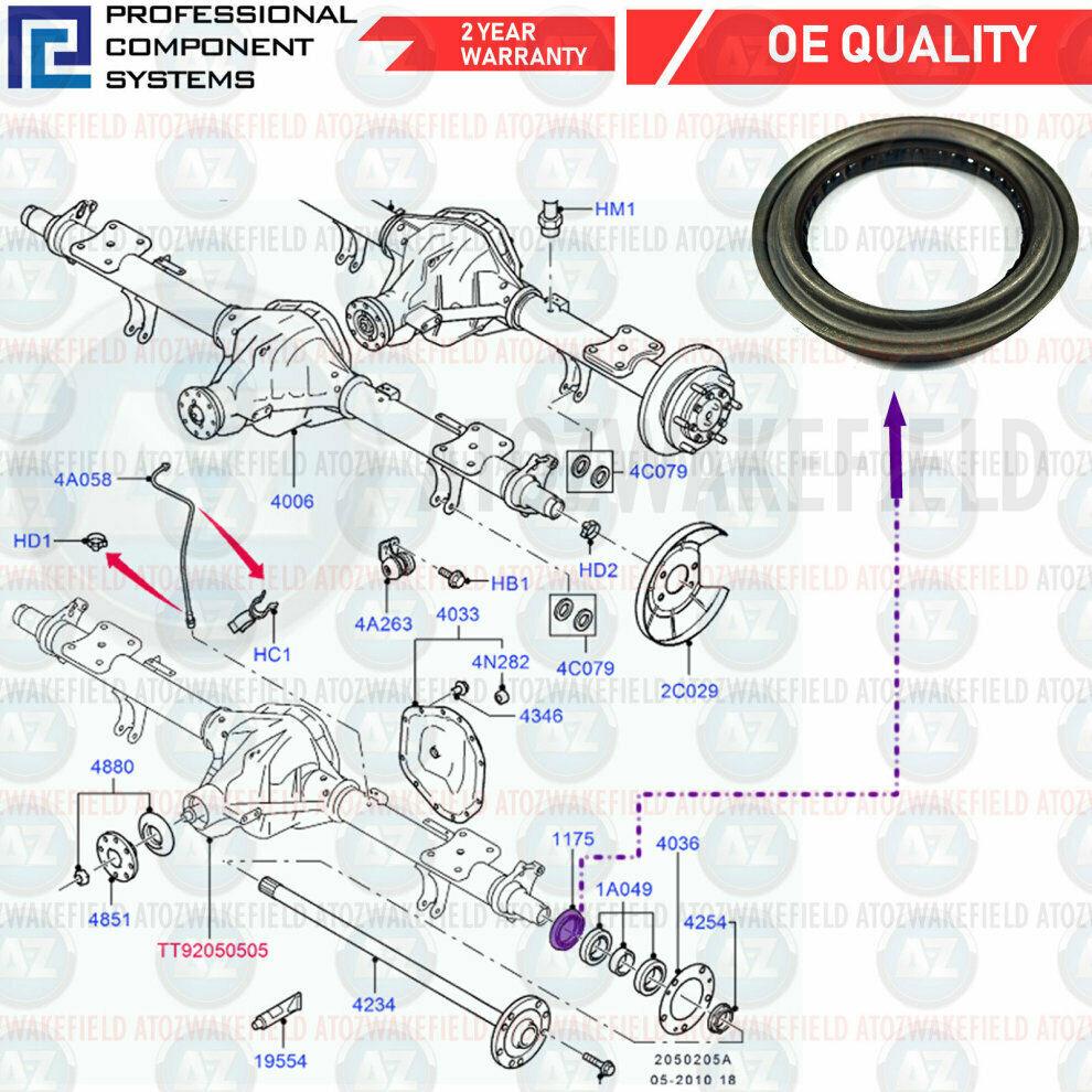 BRAND NEW FORD TRANSIT MK6 MK7 REAR HUB SEAL (SINGLE REAR WHEELS)