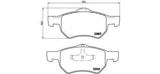 FOR CHRYSLER TACUMA VOYAGER BREMBO FRONT AXLE BRAKE PADS SET P11013