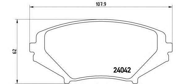BREMBO GENUINE ORIGINAL BRAKE PADS FRONT AXLE P49034