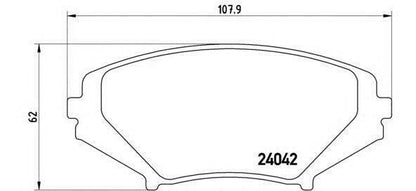 BREMBO GENUINE ORIGINAL BRAKE PADS FRONT AXLE P49034