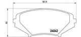 BREMBO GENUINE ORIGINAL BRAKE PADS FRONT AXLE P49034