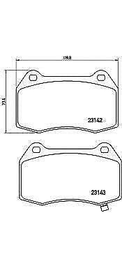 BREMBO GENUINE ORIGINAL BRAKE PADS FRONT AXLE P56047