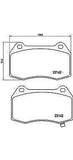BREMBO GENUINE ORIGINAL BRAKE PADS FRONT AXLE P56047