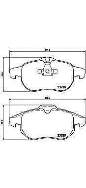 BREMBO GENUINE ORIGINAL BRAKE PADS FRONT AXLE P59043