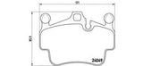 BREMBO GENUINE ORIGINAL BRAKE PADS FRONT AXLE P65014