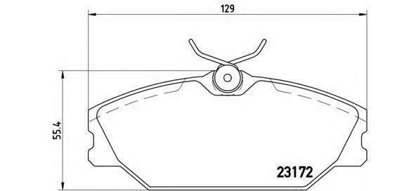 BREMBO GENUINE ORIGINAL BRAKE PADS FRONT AXLE P68027