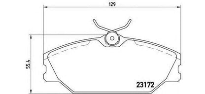 BREMBO GENUINE ORIGINAL BRAKE PADS FRONT AXLE P68027