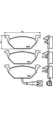 BREMBO GENUINE ORIGINAL BRAKE PADS FRONT AXLE P85072